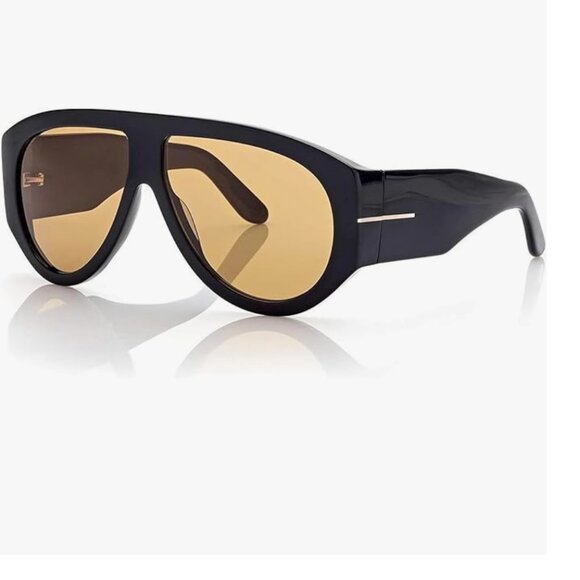 Oversized Pilot Sunglasses Women Fashion 2024 Luxury Big Frame One Piece Gradien main image 4
